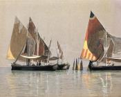 Italian Boats Venice - 威廉·斯坦利·哈兹尔廷